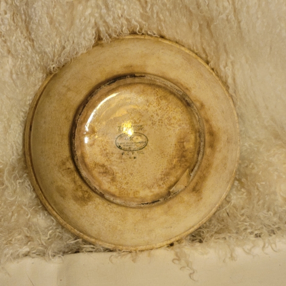 Vtg Bak– Serv Guaranteed Oven Proof P. C. P. Co. 1940 Covered Bowl Floral Design - Picture 8 of 11